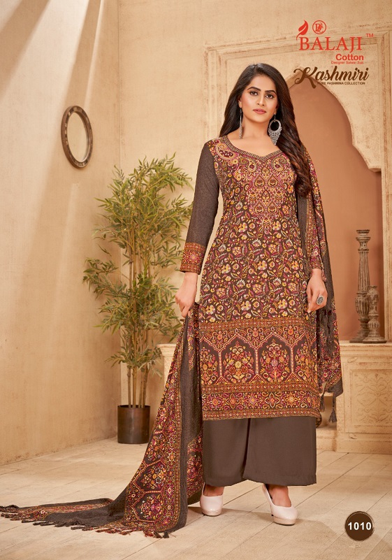 Balaji Kashmiri Casual Wear Pashmina Wholesale Dress Material Collection